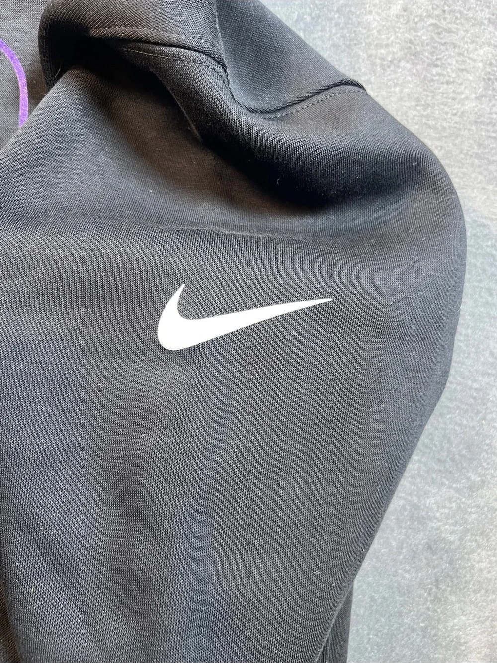 Nike Black Baltimore Ravens Hoodie with Purple & Gold Logo
